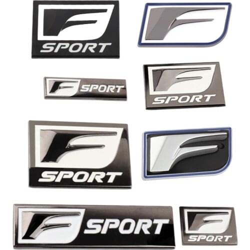 3D Metal F Sport Badge Emblem Decals Car Stickers for Lexus CT IS GS ES LS UX NX IS200 IS250 IS300 RX300 RX330 RX350 CT200 IX350