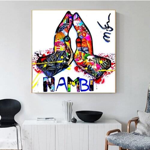 Abstract Graffiti Art Canvas Painting Creativity Picture Wall Decoration Posters Prints Wall Picture for Living Room Home Decor