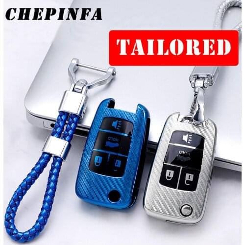Carbon Fiber Style TPU Car Key Cover Case Protector Shell For Buick Lacrosse Chevrolet Camaro Cruze Equinox Impala GMC Terrain