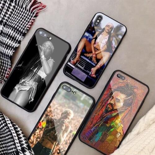 Reggae Singer Tempered Glass Phone Case For iPhone 5 5S 6 6plus 7 8 plus X XR XS Max 11 PRO Max SE 2020
