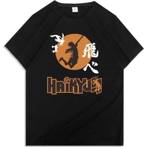 Japan Anime Haikyuu Prints mens t shirt Japanese Anime Short Sleeve Harajuku Fashion Slim T-shirt Summer Top Men Women Tshirt