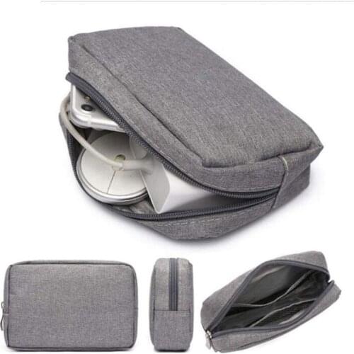 Lightweight Travel Cosmetic Makeup Bag Digital Earphone Organizer USB Flash Drives Toiletry Case Coin Purse Pouch Storage