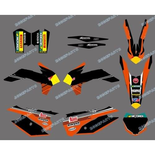 Motorcycle Motor Bike R B Decal Sticker Graphics Kit For KTM SXF XC 125-450F 2013 2014