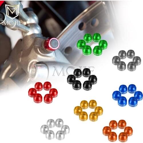 Motorcycle Universal Billet Bleed Valve Cover Kit For Kawasaki KLV1000 GPZ 900R 1100 400R 550 750 250HS EJ650 W650 EN500 ER650