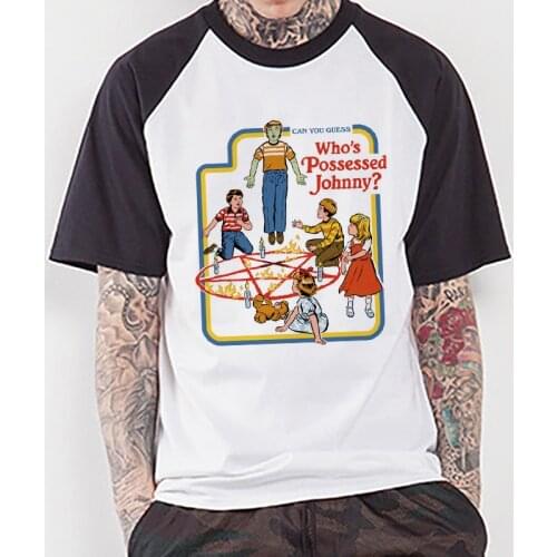 Chucky Men Satan T Shirt Demon Death Scary Evil Hip Hop Satanism Grim Reaper Evil T-shirt Psychedelic horror Tshirt Male/female