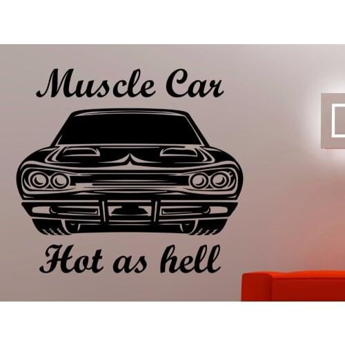Muscle Car Wall Decal Racing Stickers Removable Vinyl Stickers For Living Room Home Decoration Boys Room Wall Art Murals A774