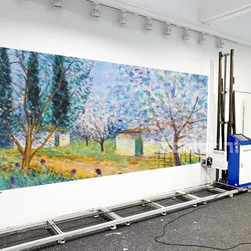 Outdoor Advertising Vertical Printer for Wall Printing Ceramic Tile Background Digital Wall Printing Machine