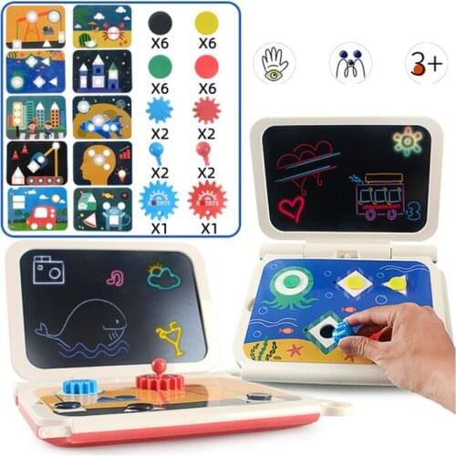 News Sketchpad 10 "LCD Writing Pad Electronic Drawing Board Graphics Cognitive Writing Pad With Pen For Children Gifts