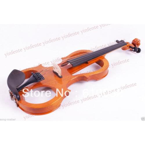New 5 string 16'' Electric Viola Silent Solid Wood Body Powerful Sound Case Bow