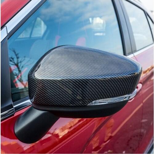 Rear view mirror cover rear mirror cover patch shell decorative bright strip frame For Mitsubishi ECLIPSE CROSS 2018 2019