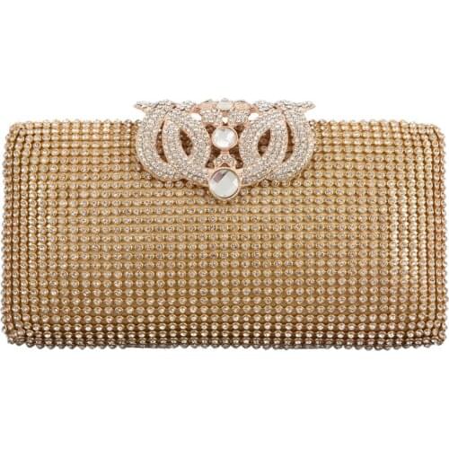 Dazzling Rhinestone Encrusted Evening bag Clutch Purse Party Bridal Prom
