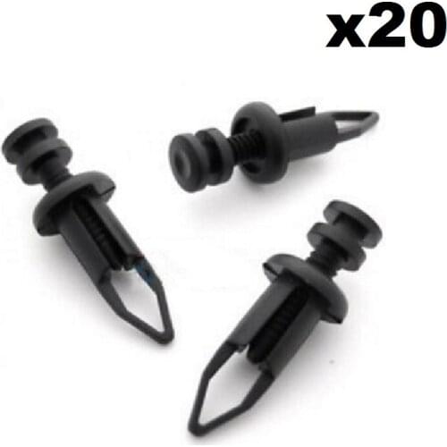 20x 9mm Front & Rear Plastic Bumper Clips- Fits For Toyota MR2, Supra & Celica