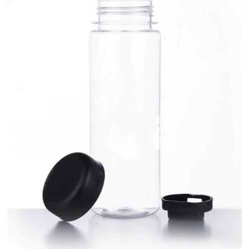 500ML Transparent Water Bottle Portable Fruit Juice Office Bottle For School Sport Travel Bottle Portable Student Sport Drink