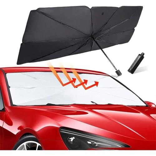Car Sunshade Protector Auto Front Window Screen Sunshade Snow Cover Protector Interior Windshield Sun anti-UV Ray Protection