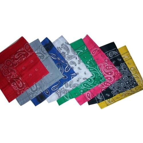 Unisex Square Paisley Cycling Riding Bandana Hiphop Head Neck Scarf Headwear fashion Scarf