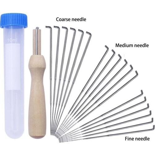 Felting Needles Kits Wool Felting DIY Supplies PIN Felting Needle Tool Set with 18 Felting Needles With Clear Bottle