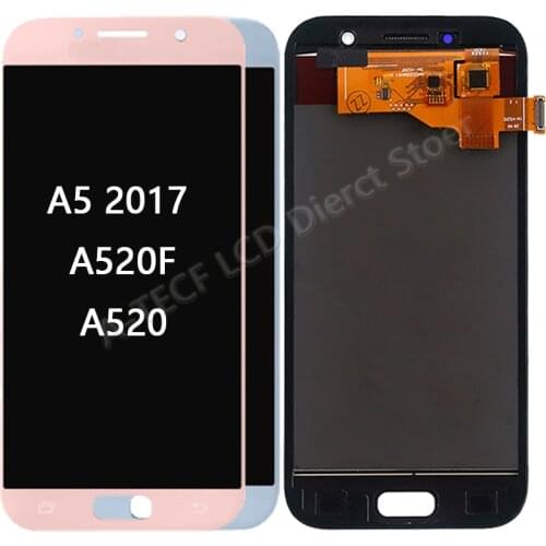 5.2'' LCD For Samsung Galaxy A5 2017 A520 SM-A520F A520 LCD Display Touch Screen Digitizer Assembly Replacement Parts
