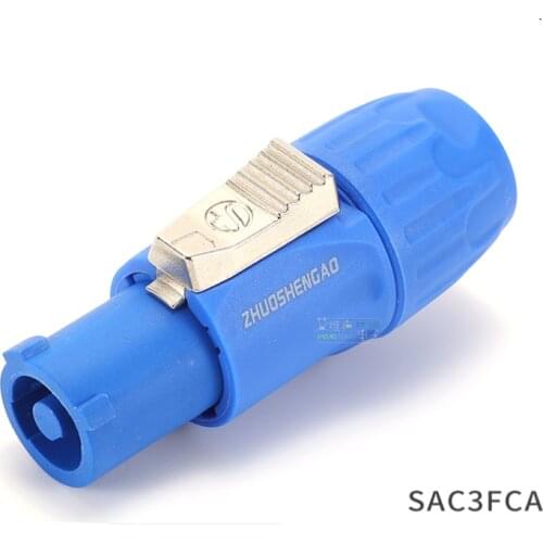 1Pcs aviation power supply N plug SAC3FCA industrial control audio LED large screen display 20A male and female plug signal out