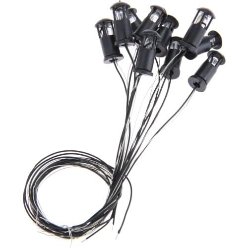 10pcs Grass Lamps Model LED Plastic Lawn Light Building Layout Grassland Scenery Grass Plastic Scenery Lamp for Architecture