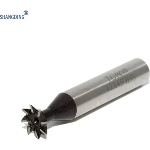 45 Degree Premium HSS Dovetail Cutter End Mill Milling High Steel 8mm 10mm 12mm 16mm 18mm 20mm
