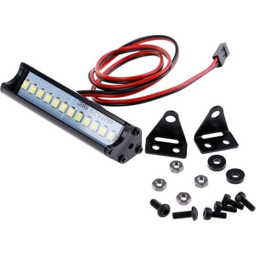 55MMRC LED Light Bar Leds Lamp 1:10 Rc Car Part For 90046 90048 Scx10 Model