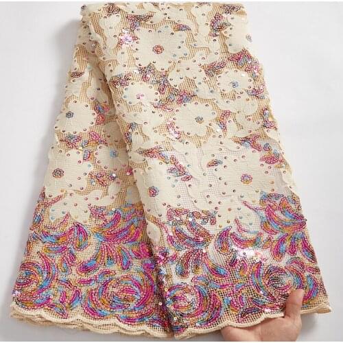 African Guipur Lace Fabric 2021 Lace Latext Guipure Cord Sewing Flowers Embroifery Fabrics Wedding Dresses For Womem Party A2569