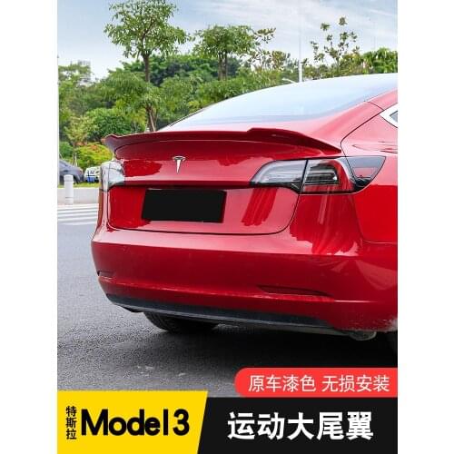 Car Accessories High-quality ABS paint car fixed tail, high quality stable car rear spoiler 2017 2018 2019 For Tesla Model 3