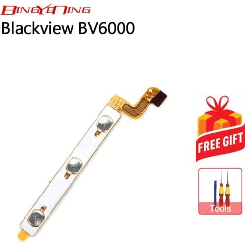 BingYeNing New Original Main Blackview BV6000 power on/off+ volume FPC Key up/down button flex cable FPC For Blackview BV6000S