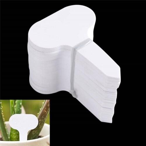 100pcs/lot Plant Tag T-type Plastic Nursery Garden Plant Label Flower Thick Tag Label Mark Garden Decoration Ornaments