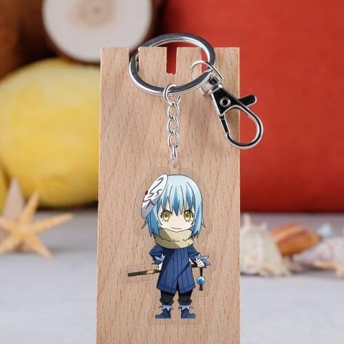 Anime Keychain That Time I Got Reincarnated As A Slime Cosplay Key Ring Rimuru Tempest Keychain Cartoon Ornament Gift