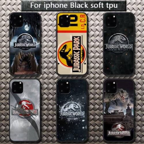 Dinosaur movie Jurassic Park cool logo Phone Case for iPhone 8 7 6 6S Plus X 5S SE 2020 XR 11 12 Pro mini pro XS MAX