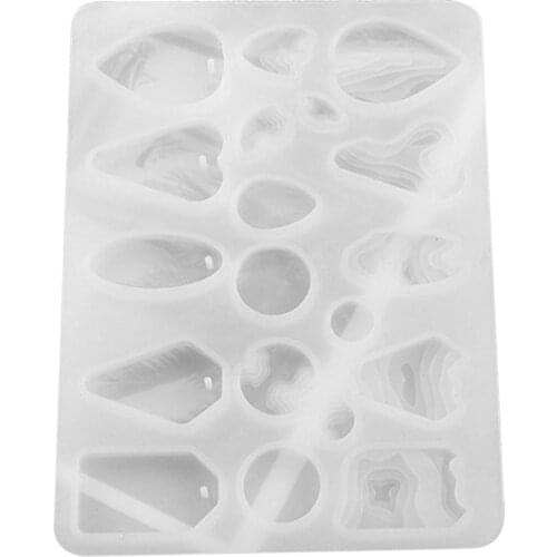 DIY Epoxy Mold Island Earrings Pendant Silicone Mold Manual Mirror