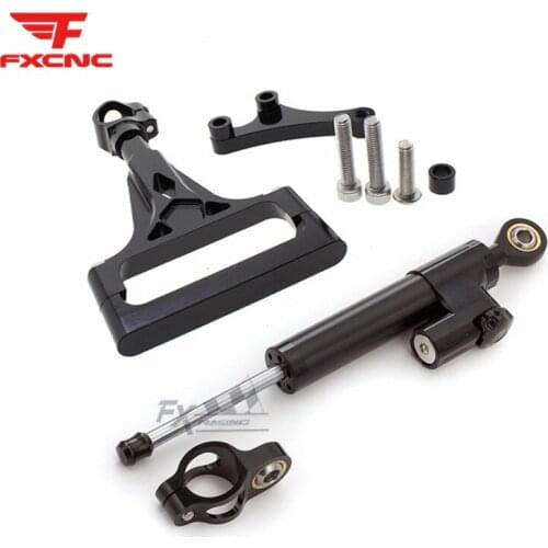 For Kawasaki Z1000 Z750 2003 - 2009 08 07 05 Motorcycle Stabilizer Damper Steering Mounting Mount Bracket Holder Support Kit Set
