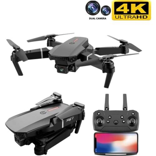 E88 Pro Drone 4k HD Dual Camera Visual Positioning 1080P WiFi Fpv Drone Height Preservation Rc Quadcopte 15 Minutes Flight Time