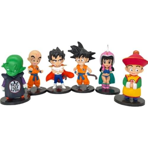 6Pcs/Set Dragon Ball Z Gohan Vegeta Chichi Kuririn Piccolo Bejīta Yonsei Son Gokou Ultra Instinct Goku Figure PVC Action Toy