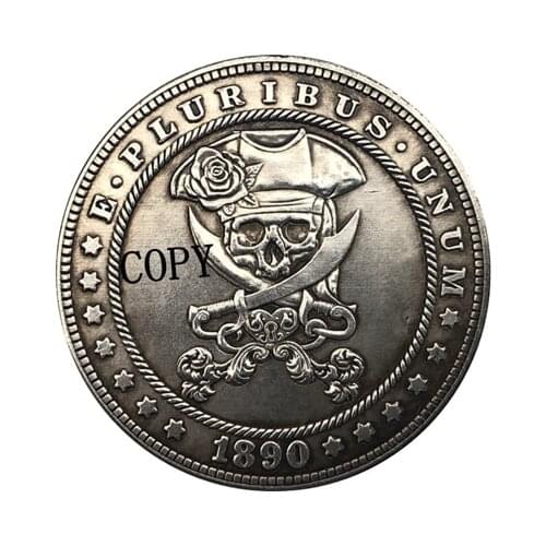 Hobo Nickel 1890-CC USA Morgan Dollar COIN COPY Type 163