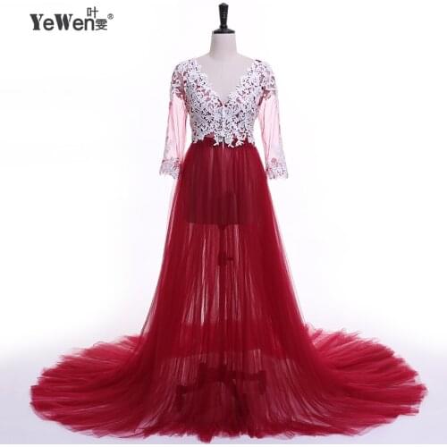 Lace Maternity Dress Photography Long Pregnancy Shoot Dresses Elegence Maxi Gown Photo Prop for Pregnant Women Baby Shower Dress