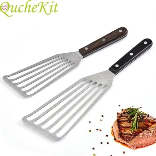 Cooking Spatula Stainless Steel Frying Steak Shovel BBQ Grill Turner Dinner Food Wok Shovels Pancake Shovel Pot Spatula Turner