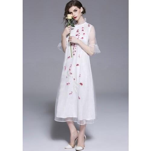 MEWGIRLBIJOULADY Summer Dresses With Sleeves