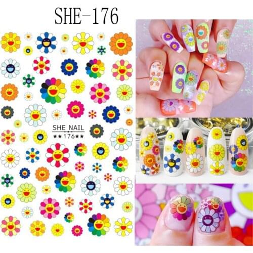 Stickers for nails DIY Black Abstract Image Nail Art Decoration Manicure Tattoos Creative Designs Watermark Decals Tool