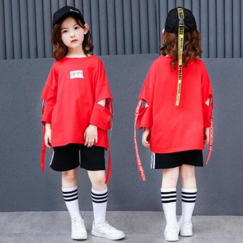 New Arrival Children Hip Hop Dance Costume Competition Dance Wear Jazz Dance Clothing Kids Street Dance Outfit 90