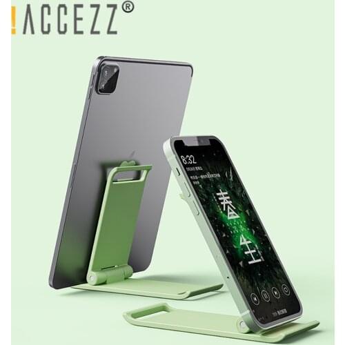!ACCEZZ Light Luxury Foldable Phone Stand Portable Desk Tablet Cell Phone Holder For iPhone iPad Samsung Xiaomi Huawei Universal