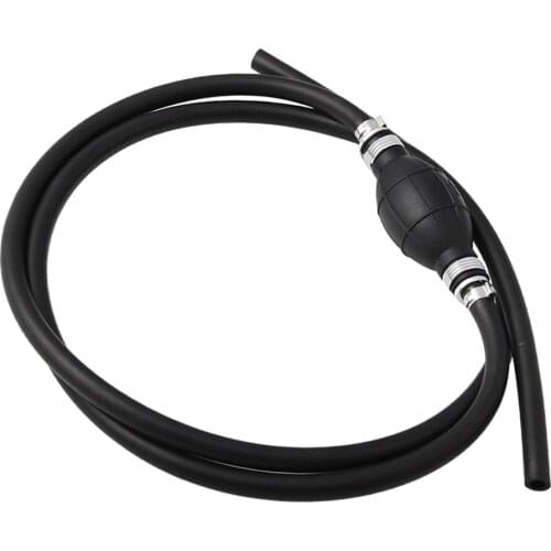 8MM Portable Car Manual Hand Siphon Pump Gas Fuel Liquids Flexible Transfer