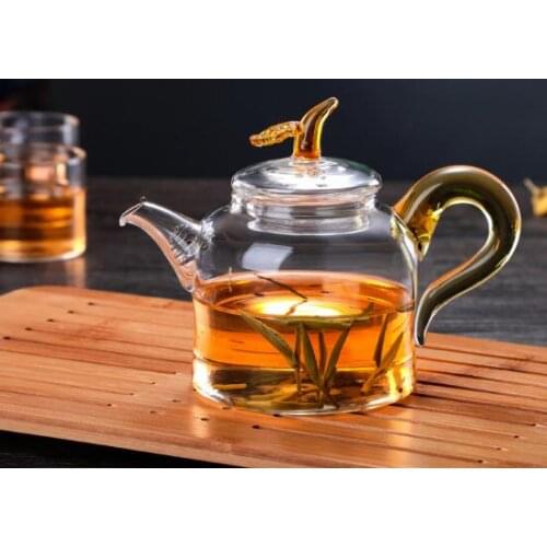 Glass kettle tea kettle tea set resistant to high temperature filtration