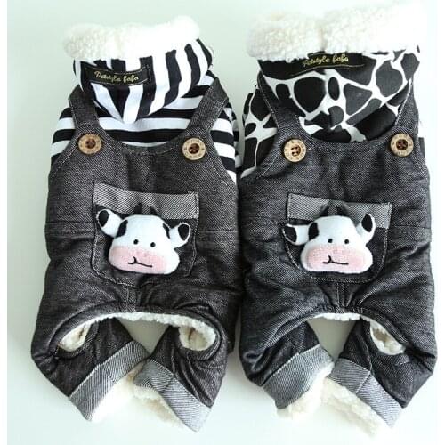 Warm Pet Clothes four leg Jumpsuit Winter Dog Clothing Coat Outfit Puppy Apparel Small Dog Costume Yorkies Bichon Pomeranian