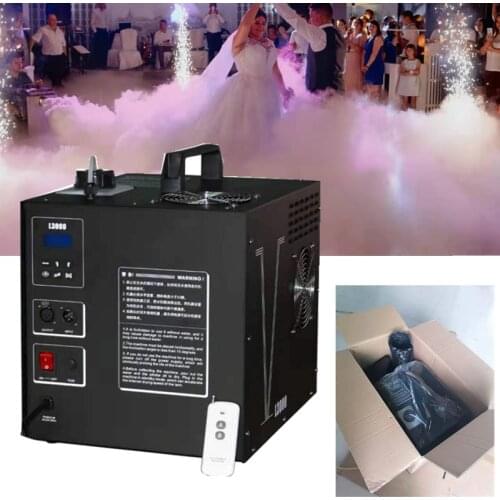 3000W Water Smoke Machine Lying Low Fog Stage Effect Wedding Machine Hot sell in Russia
