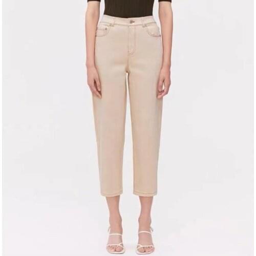 Women Jeans Pants 2021 Summer Wide Leg Jeans Commuter Light Color High Waist Thin Washed Wild Fresh Pants