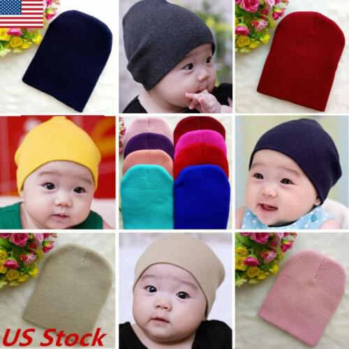 Winter Autumn Warm Childrens knit hat infant Baby Cap Beanie Boy Girl Toddler Soild morandi Cotton Soft Cute Hat Kpop Korea