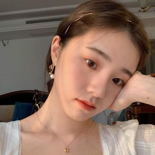 1pcs New Fashion Women Gold Metal Wave Bending Hairbands Geometric Thin Headbands Elegant Headdress For Daily Party