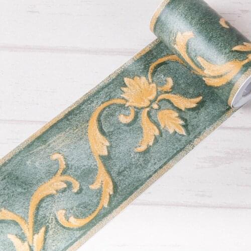 10M Waist Line Wall Sticker Kitchen Waistline Bathroom Toilet Waterproof Self Adhesive PVC Wallpaper Border Room Floral Stickers